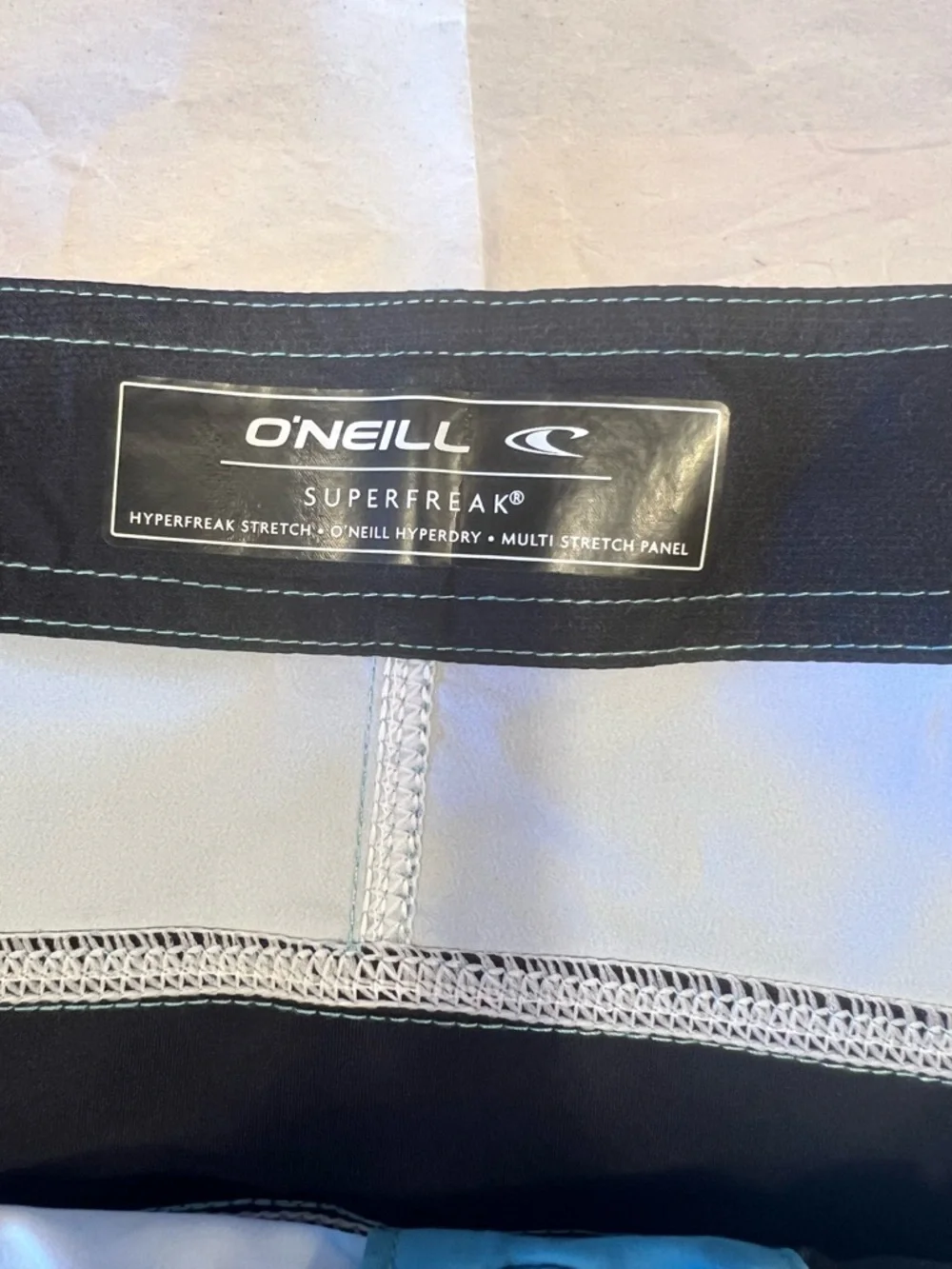 O'Neill Men’s Aqua Board Shorts with Black Side Panels